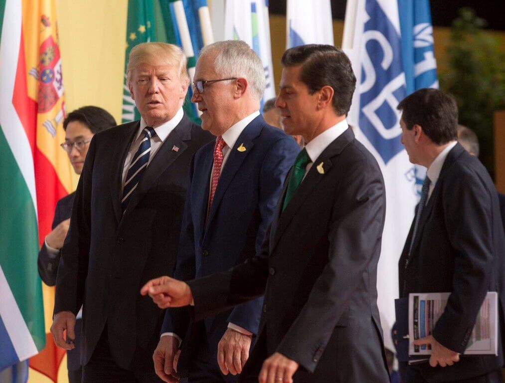 Donald Trump and Mexican President Enrique Pena Nieto