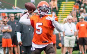 Tyrod Taylor of the Cleveland Browns