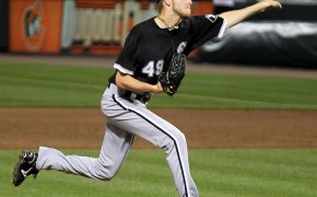 Chris Sale mid-delivery