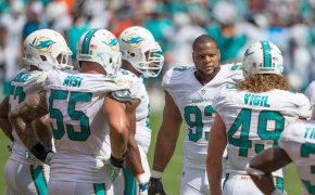 Ndamukong Suh with the Dolphins.