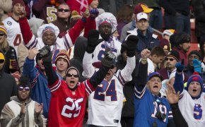 Bills fans cheering