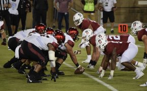 Stanford Cardinals football at the line of scrimmage