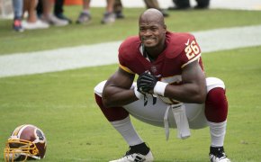 Adrian Peterson stretching