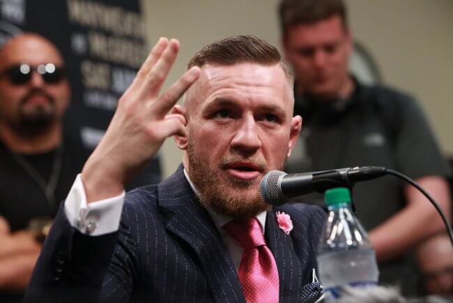 Conor McGregor promoting Mayweather fight