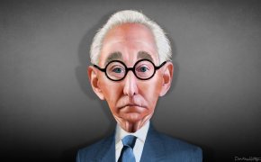 Roger Stone caricature