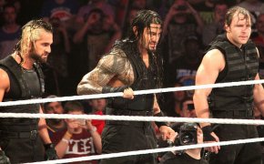 The Shield step into the ring.