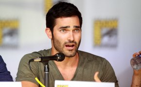 Tyler Hoechlin at a press conference