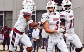 Wide receiver Andy Isabella playing for UMass.