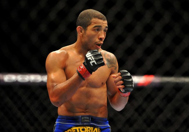 08 October 2011: Fighter Jose Aldo wins the fight over Fighter Kenny Florian during UFC 136 on October 8, 2011 at the Toyota Center in Houston, TX.