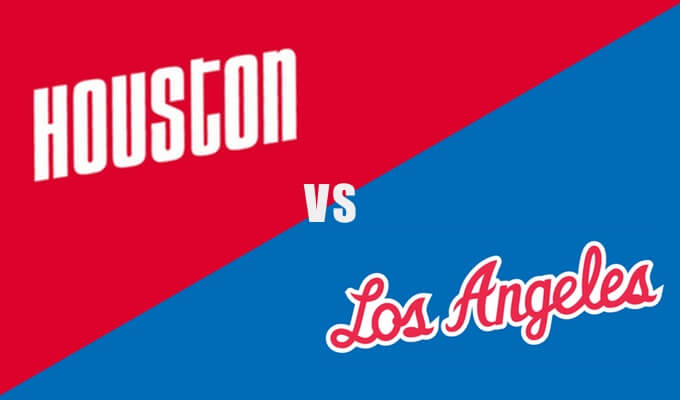Houston Rockets vs L.A. Clippers matchup graphic