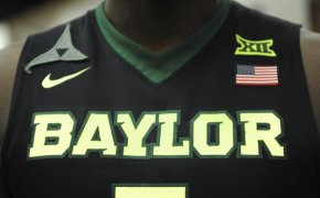 Baylor basketball jersey closeup