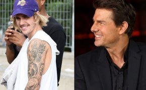 Side-by-side of Justin Bieber and Tom Cruise.
