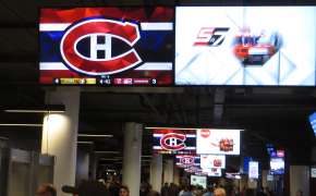 Bell Centre in Montreal during a Canadiens game.