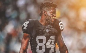 Antonio Brown without a helmet