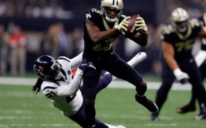 New Orleans Saints WR Michael Thomas running with football