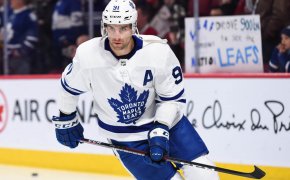John Tavares with the Maple Leafs