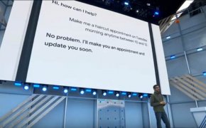 Google's presentation of Duplex at the 2018 I/O conference.