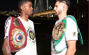 Maurice Hooker stands face to face with Jose Ramirez