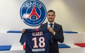 Mauro Icardo is unveiled as a PSG player.