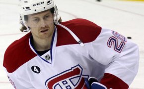 Jeff Petry warming up with the Montreal Canadiens