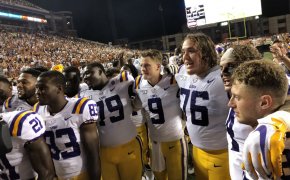 The LSU Tigers after beating the Texas Longhorns in Week 2
