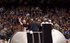 Ravens lifting Lombardi Trophy
