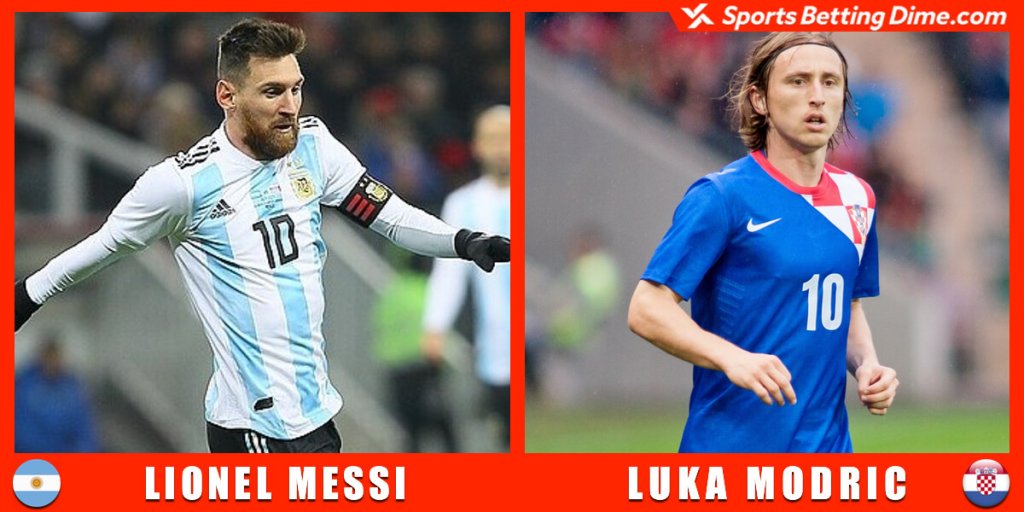 Lionel Messi and Luka Modrić.