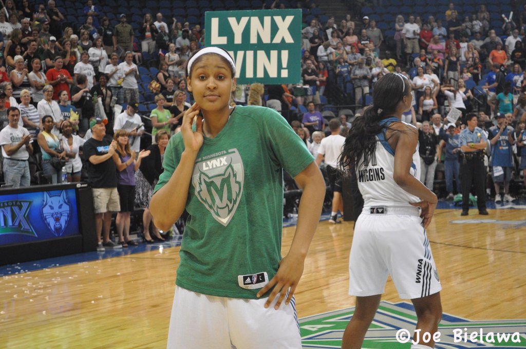 Maya Moore with the Minnesota Lynx