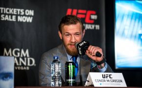 Conor McGregor, shown during a UFC 189 press conference