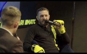 Conor McGregor giving an interview
