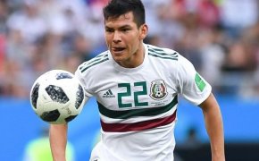 Mexican international Hirving Lozano chasing the ball