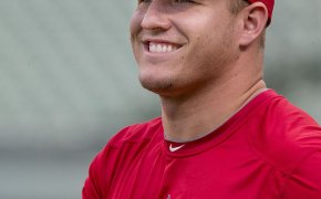 Mike Trout smilling