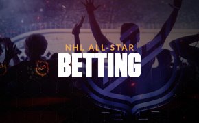 NHL All-Star Betting with cheering fans looking at a hockey game