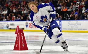 Toronto winger William Nylander competing in the 2016 AHL skills competition