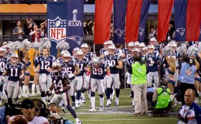 New England Patriots take the field