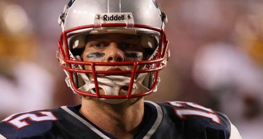 Tom Brady's steely gaze