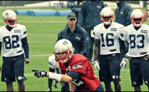 Tom Brady at Patriots training camp