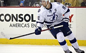 Steven Stamkos playing for the Tampa Bay Lightning