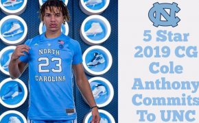 Cole Anthony in a UNC jersey