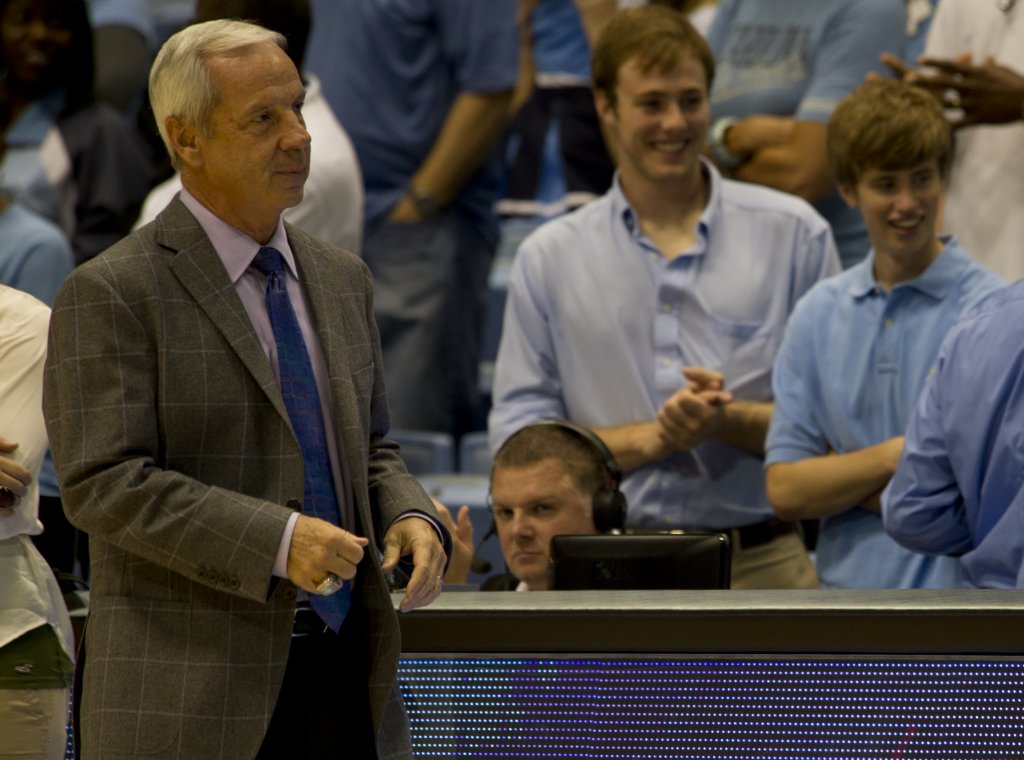 Roy Williams on the UNC sideline