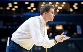 LSU coach Will Wade on the sideline during his tenure at VCU.