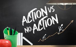 Action vs No Action on betting 101 chalkboard