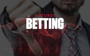futures betting text overlay on man giving a thumbs down