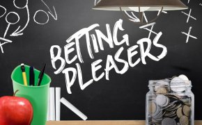 betting pleasers text overlay on betting 101 chalkboard