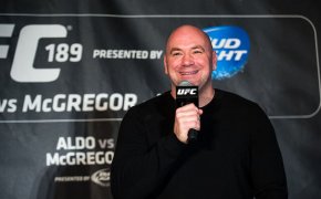 UFC President Dana White at a press conference.