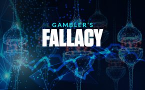 gambler's fallacy text overlay on graphics