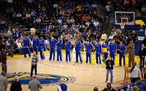 Golden State Warriors pre-game.