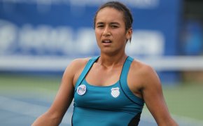Heather Watson competing on the courts.