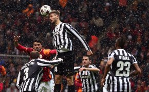 Juventus in the rain