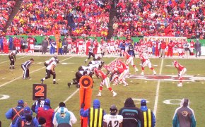 Chiefs playing a game at home.